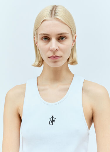 JW Anderson Anchor Embroidery Tank Top White jwa0255010