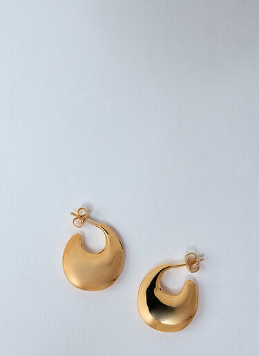 Saint Laurent Teardrop Hoop Earrings Gold sla0259048