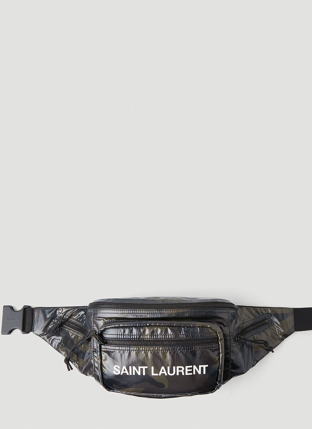 Saint Laurent Logo Print Padded Belt Bag LN CC