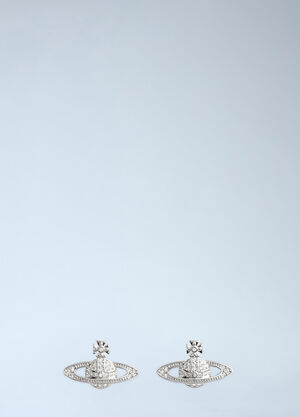 Vivienne Westwood 미니 바스 릴리프 귀걸이 실버 vww0356003