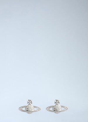 Vivienne Westwood 迷你浅浮雕耳环 银色 vww0356003