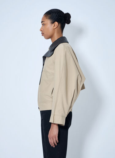 LN-CC® - Bottega Veneta: Quilted Collar Jacket - Beige Bottega Veneta Quilted Collar Jacket Beige bov0264041