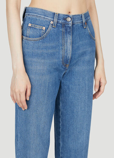 Gucci 80s Fit 马衔扣牛仔裤 蓝色 guc0253029
