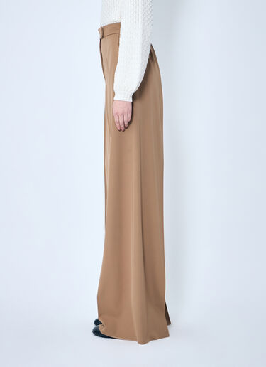Max Mara Gabardine Wool Pants Camel max0259011