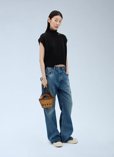 Marni 高领短款毛衣 黑色 mni0253025