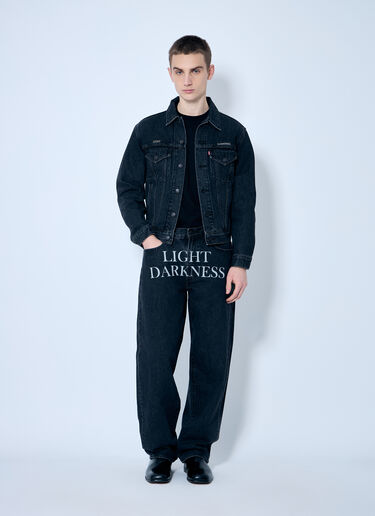 Levi's x Undercover 배기 프린트 진  블랙 leu0160007