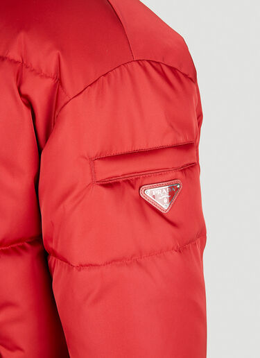Prada Re-Nylon Quilted Jacket Red pra0149004