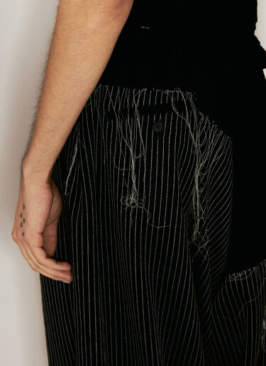 Yohji Yamamoto 刺绣垂褶运动裤 黑色 yoy0154007