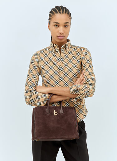 Burberry Small Rocking Horse Tote Bag Brown bur0258016