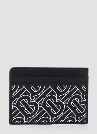Burberry Monogrammed Card Holder Black bur0147153