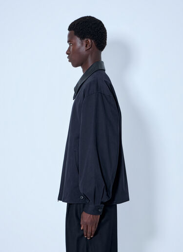LN-CC® - ssstein: Sulfur Dyed Brush Chino Zip Jacket - Black ssstein Sulfur Dyed Brush Chino Zip Jacket Black sss0164004