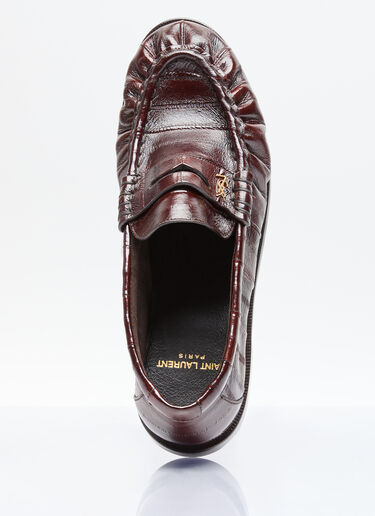 Saint Laurent Le Loafers Brown sla0256015