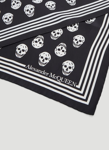 Biker Skull Scarf Alexander McQueen Biker Skull Scarf Black amq0147074