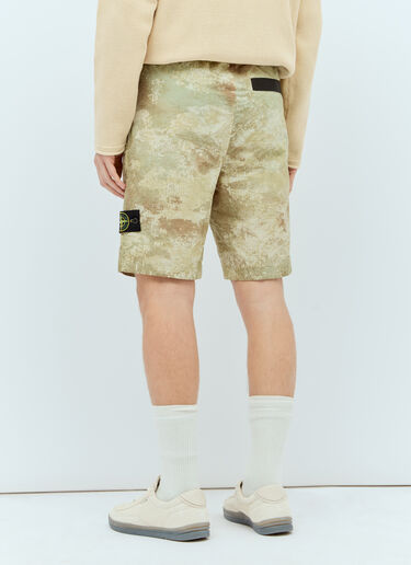 Stone Island Camo Drawstring Shorts Green sto0156053