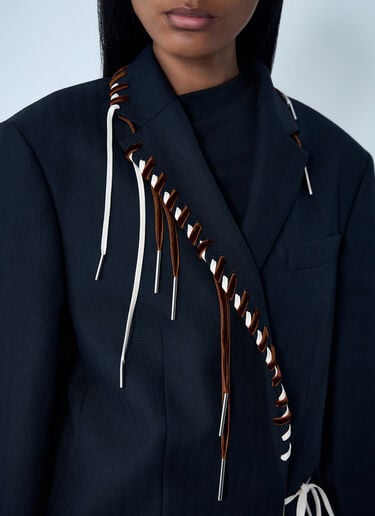 Dries Van Noten Baftan Embellished Blazer Navy dvn0262018