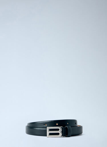 LN-CC® - Balenciaga: Bolero B Smooth Leather Belt - Black Balenciaga Bolero B Smooth Leather Belt Black bal0266034