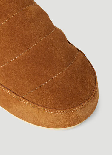 Moon Boot Evolution Suede Flat Shoes Brown mnb0151004