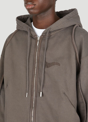 Jacquemus Le Sweater Camargue Hooded Sweatshirt Brown jac0154013