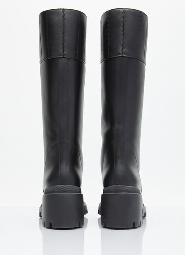 Gucci Interlocking G High Leather Boots Black guc0255062