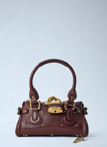 Small Paddington Chain Shoulder Bag Chloé Small Paddington Chain Shoulder Bag Burgundy chl0264049