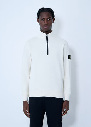 Stone Island Logo Patch Sweater Ivory sto0164086