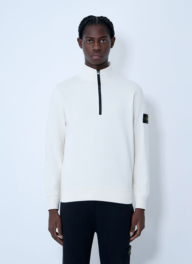 Stone Island Logo Patch Sweater Ivory sto0164086
