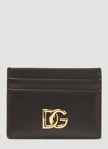 Dolce & Gabbana Logo Plaque Card Holder Black dol0249091