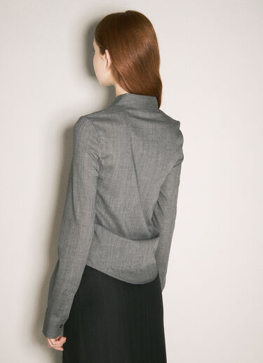 Slim Zip Shirt Our Legacy Slim Zip Shirt Grey our0258020