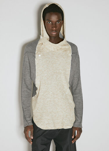 Kiko Kostadinov Solon Hooded Knit Sweater Grey kko0154009