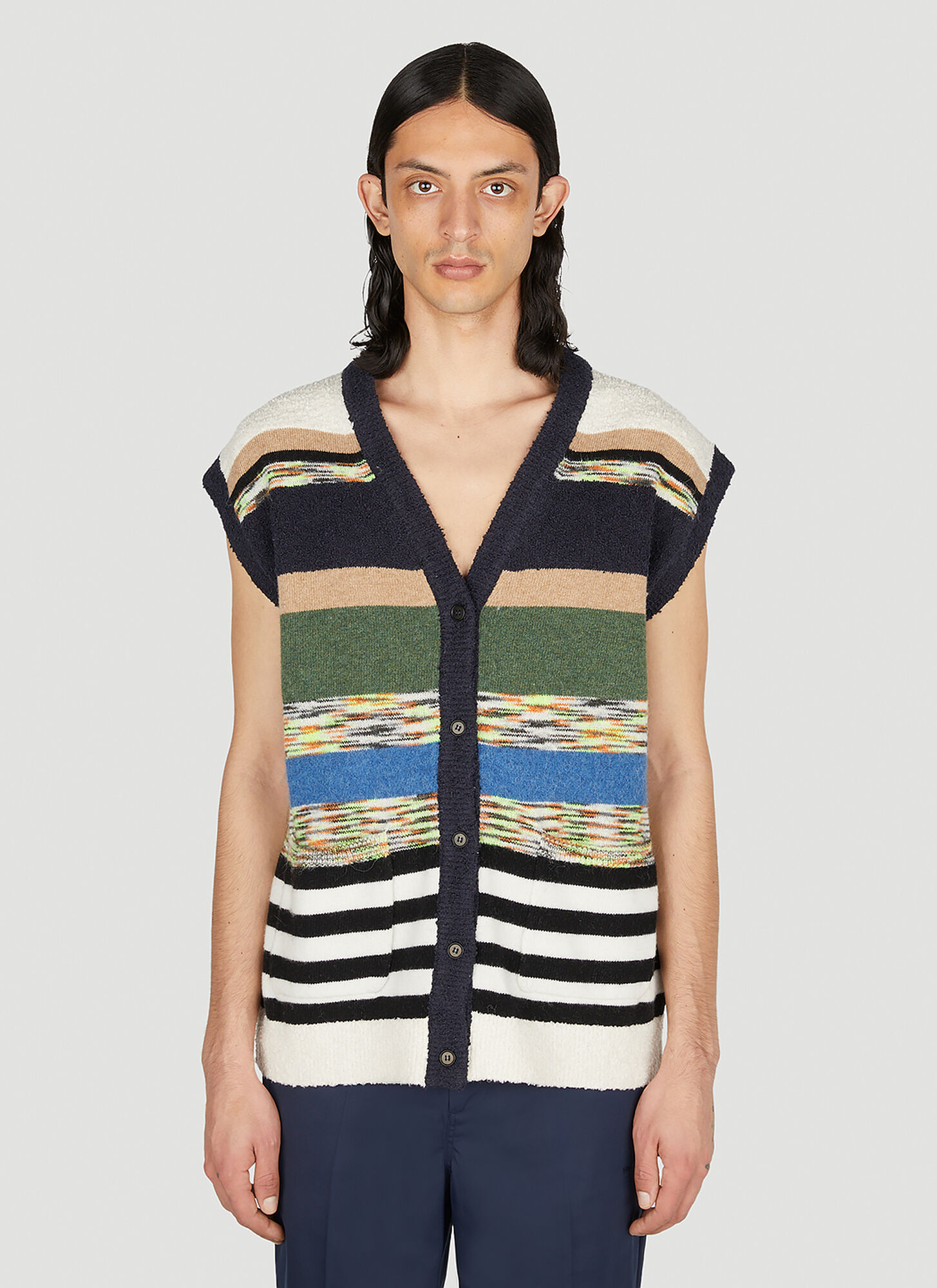 SOULLAND ALERT AND FRESH SLEEVELESS CARDIGAN