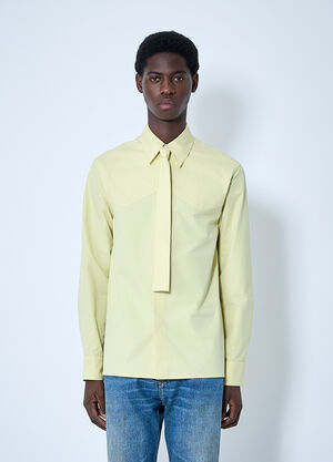 Jil Sander タイ付きクラシックシャツ  イエロー jil0160003