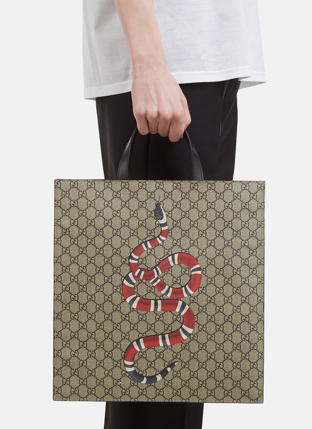 Snake print shop gucci bag