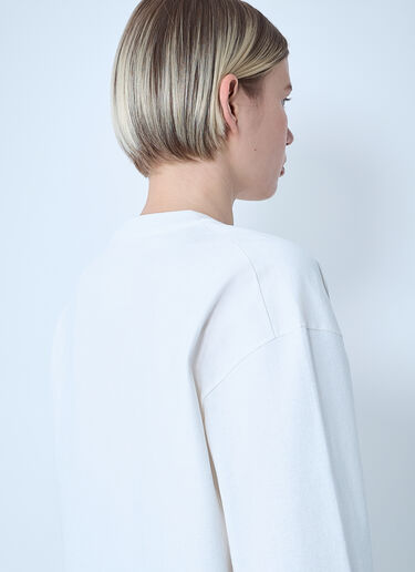 Jil Sander Logo Motif T-Shirt White jil0262007