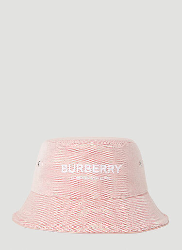 Burberry Logo Embroidery Bucket Hat Pink bur0251099