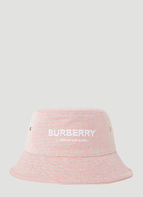 Burberry Logo Embroidery Bucket Hat Black bur0349008