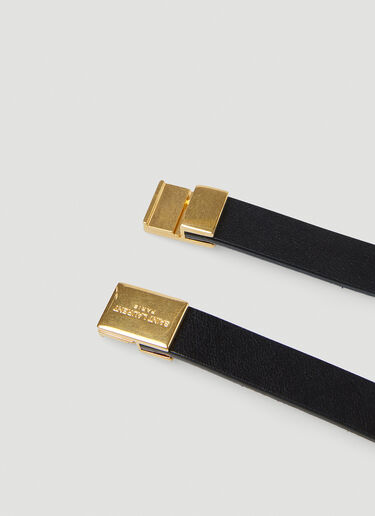 Opyum Double Wrap Bracelet Saint Laurent Opyum Double Wrap Bracelet Black sla0349004