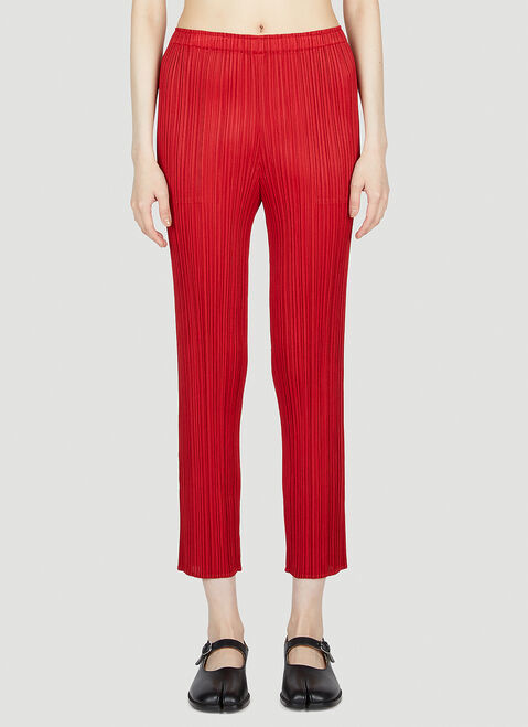 Pleats Please Issey Miyake Pleated Pants Black plp0252016