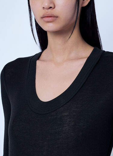 LN-CC® - Entire Studios: Circle Neck Bodysuit - Black Entire Studios Circle Neck Bodysuit Black ent0266024