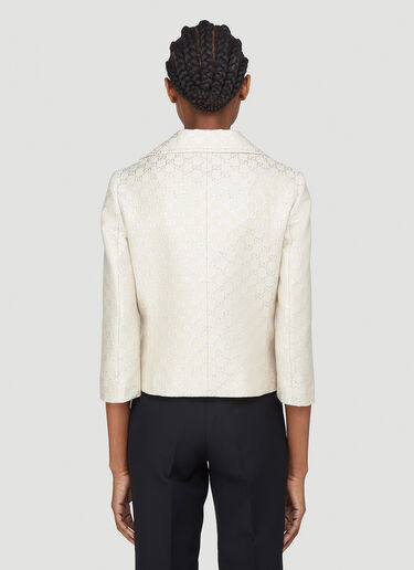 Gucci Lamé Cropped Jacket White guc0241014