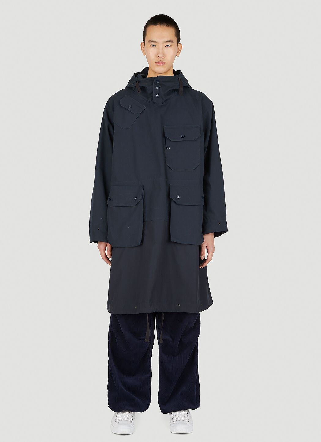 Engineered Garments Men s Over Parka Coat in Blue LN CC