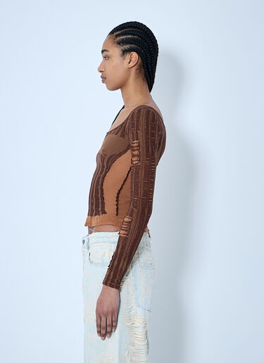 Diesel M-Calai Knit Top Brown dsl0260008