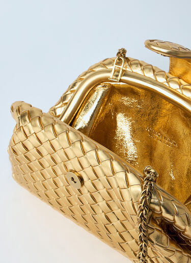 Bottega Veneta Teen Lauren 1980 Shoulder Bag Gold bov0259075