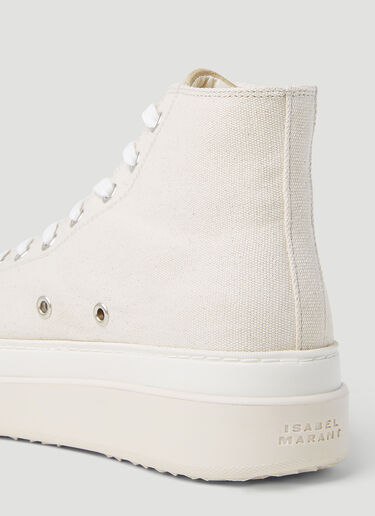 Isabel Marant Austen High Top Sneakers Beige ibm0253022