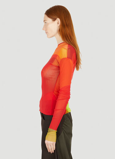 Paula Canovas del Vas Reversible Graphic Mesh Top Multicolour pcd0250007