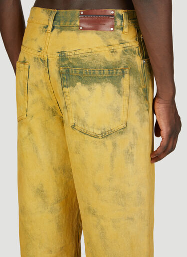 Dries Van Noten Washed Jeans Green dvn0156006