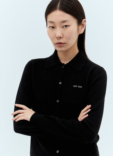 Miu Miu Cashmere Knit Cardigan Black miu0357001