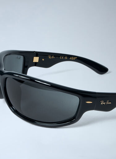 A$AP Rocky x Ray-Ban Ultra Wrap 003 Sunglasses Black lar0362004