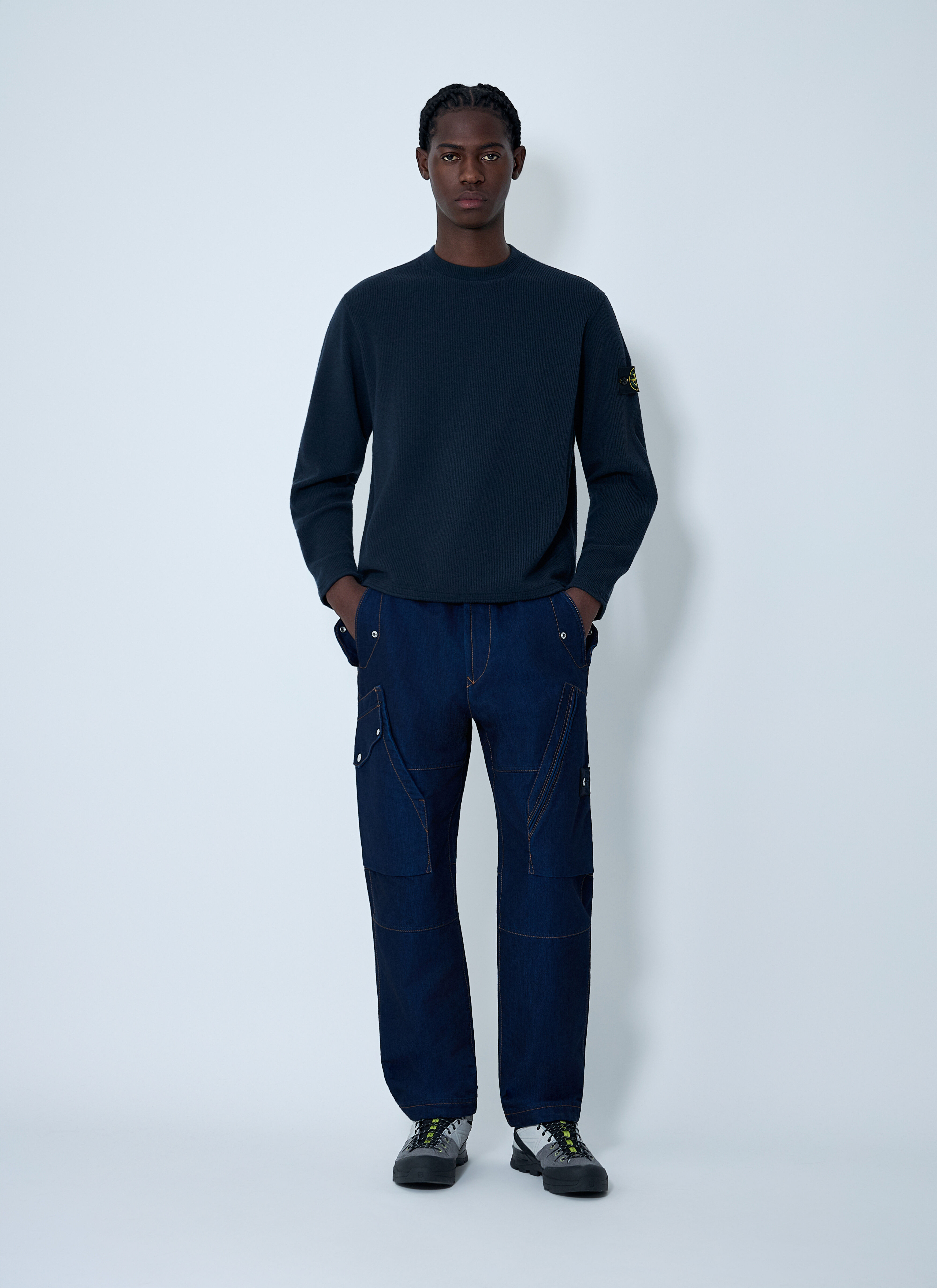 Stone Island Men's' Denim Pants in Navy | LN-CC®