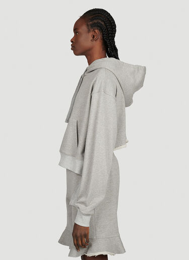 デコンストラクトヘム クロップドスウェットシャツ JW Anderson デコンストラクトヘム クロップドスウェットシャツ グレー jwa0253005