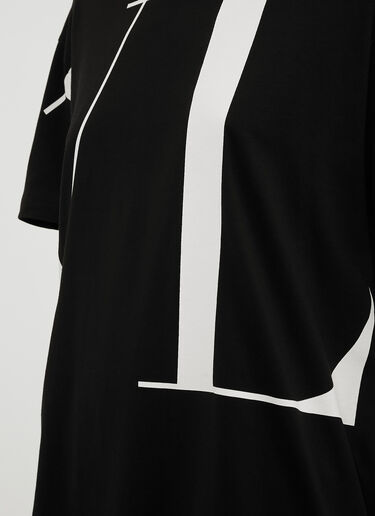 Logo Print T-Shirt Valentino Logo Print T-Shirt Black val0233018